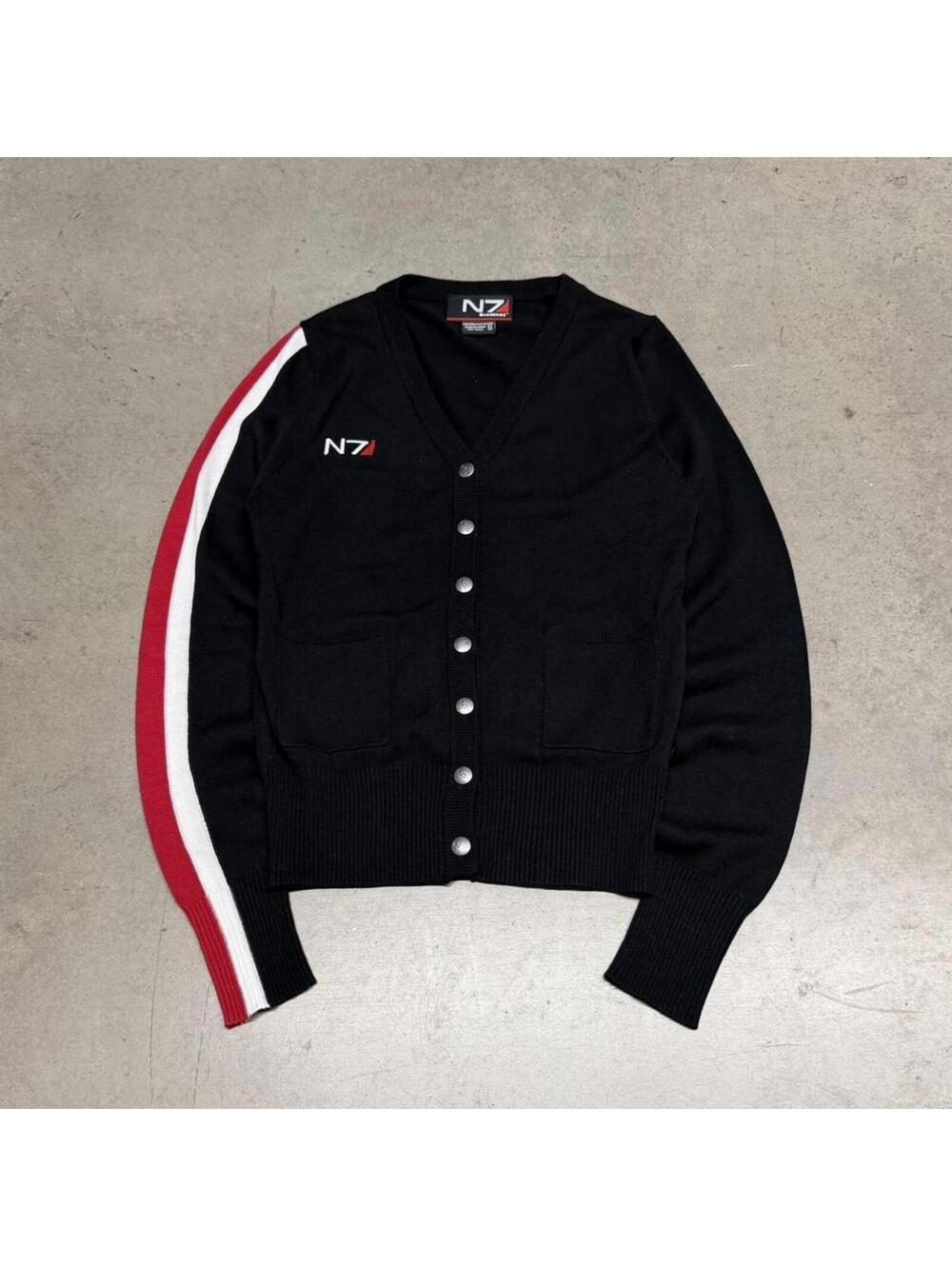 Electronic Arts Mass Effect N7 BioWare Cardigan Sweater Mens Small Lootcrate